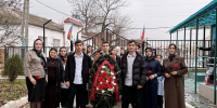 Возложения цветов к памятнику «Вечный огонь» на День Героев Отечества - Карабудахкентский район